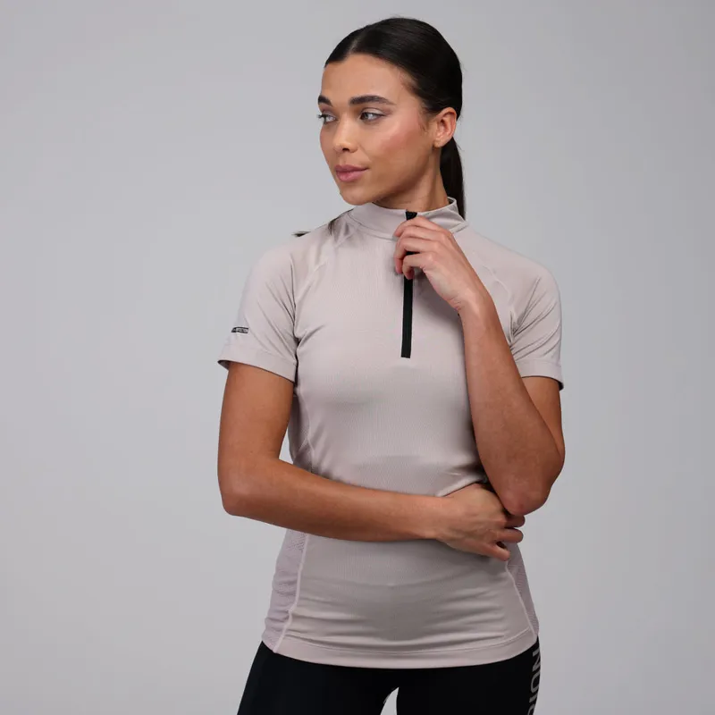 Aubrion React Short Sleeve Base Layer in Sand